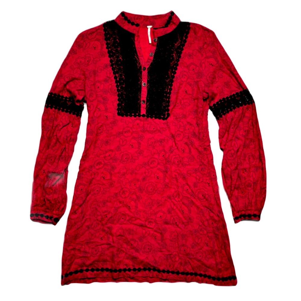 Free People Paisley Boho Vintage Style Midi Dress